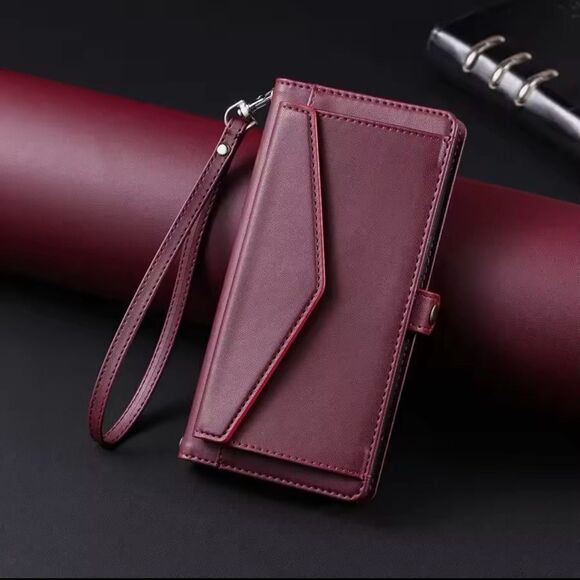 Multifunctional Wallet Case for iPhone 16 with Strap - Picture 1 of 13